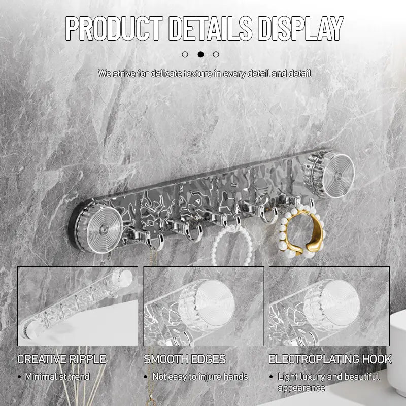 BowLift | Space-saving suction cup hooks with adjustable folding design