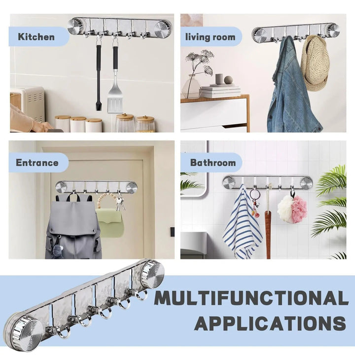 BowLift | Space-saving suction cup hooks with adjustable folding design