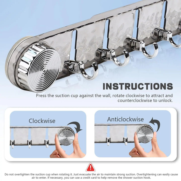 BowLift | Space-saving suction cup hooks with adjustable folding design