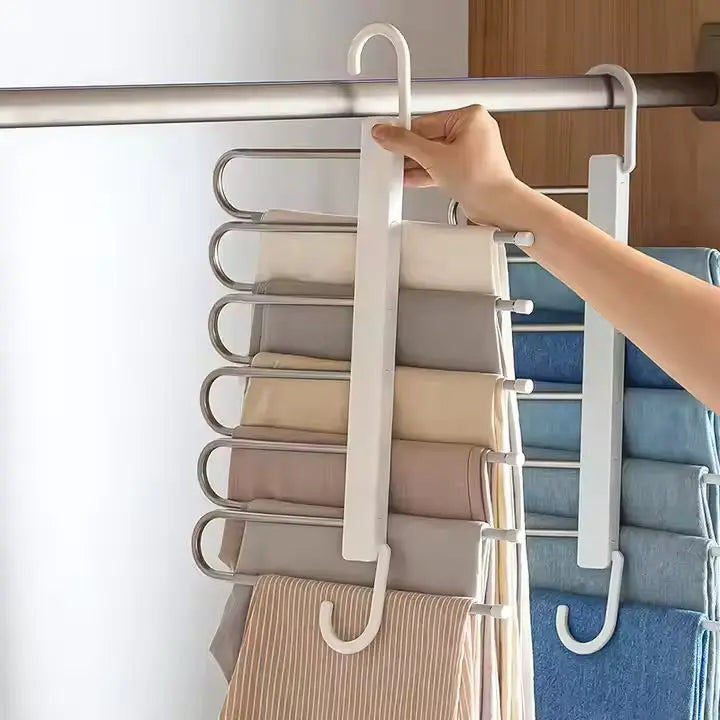 BowLift | Space-saving stainless steel multifunctional dress hanger