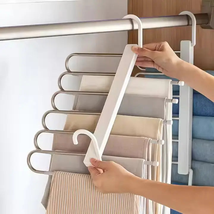 BowLift | Space-saving stainless steel multifunctional dress hanger