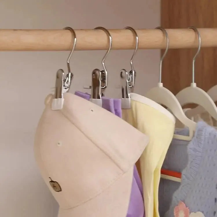 BowLift | Space-saving metal clip hook with PVC handle – More stable than wood & plastic