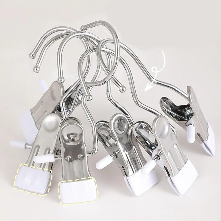 BowLift | Space-saving metal clip hook with PVC handle – More stable than wood & plastic