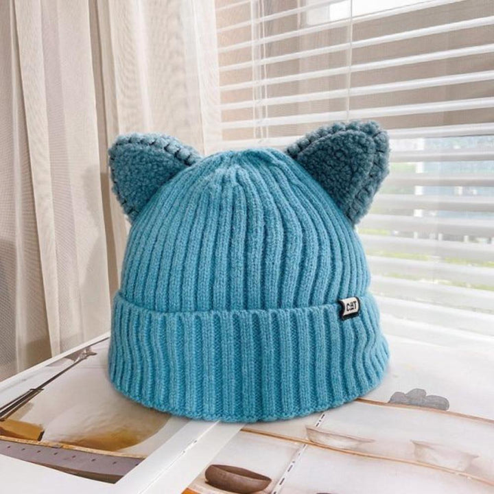 CozyCat Beanie - Trendy Winter Hat with Cat Ears Bowlift