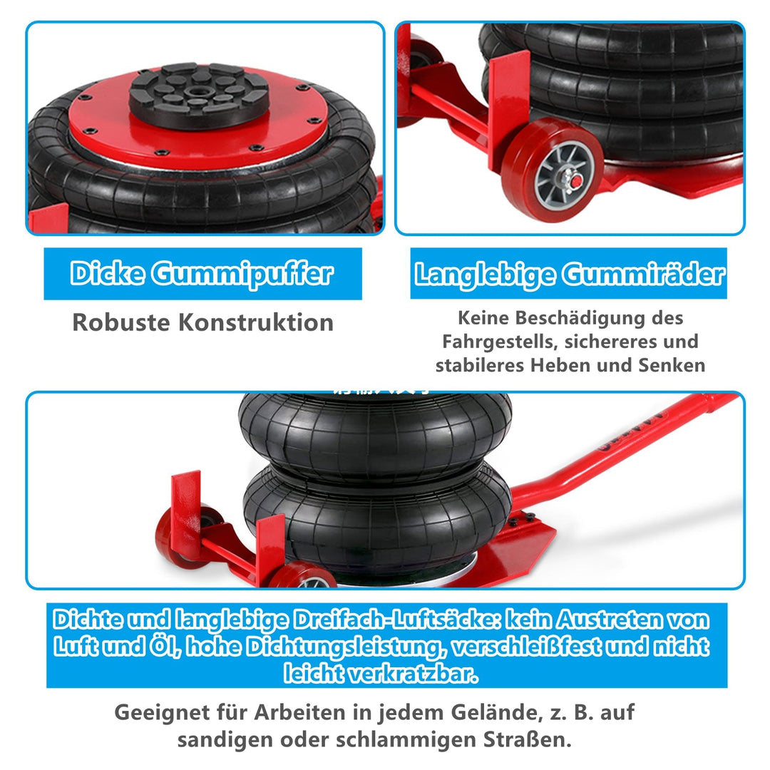 3T Pneumatic Triple Bag Airjack | Bowlift