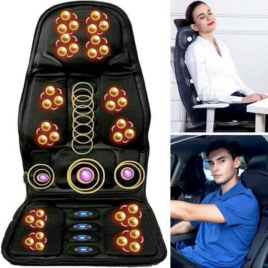 BowLift | Heated Massage Chair Cover with 8 Massage Modes – Relaxo Cushion