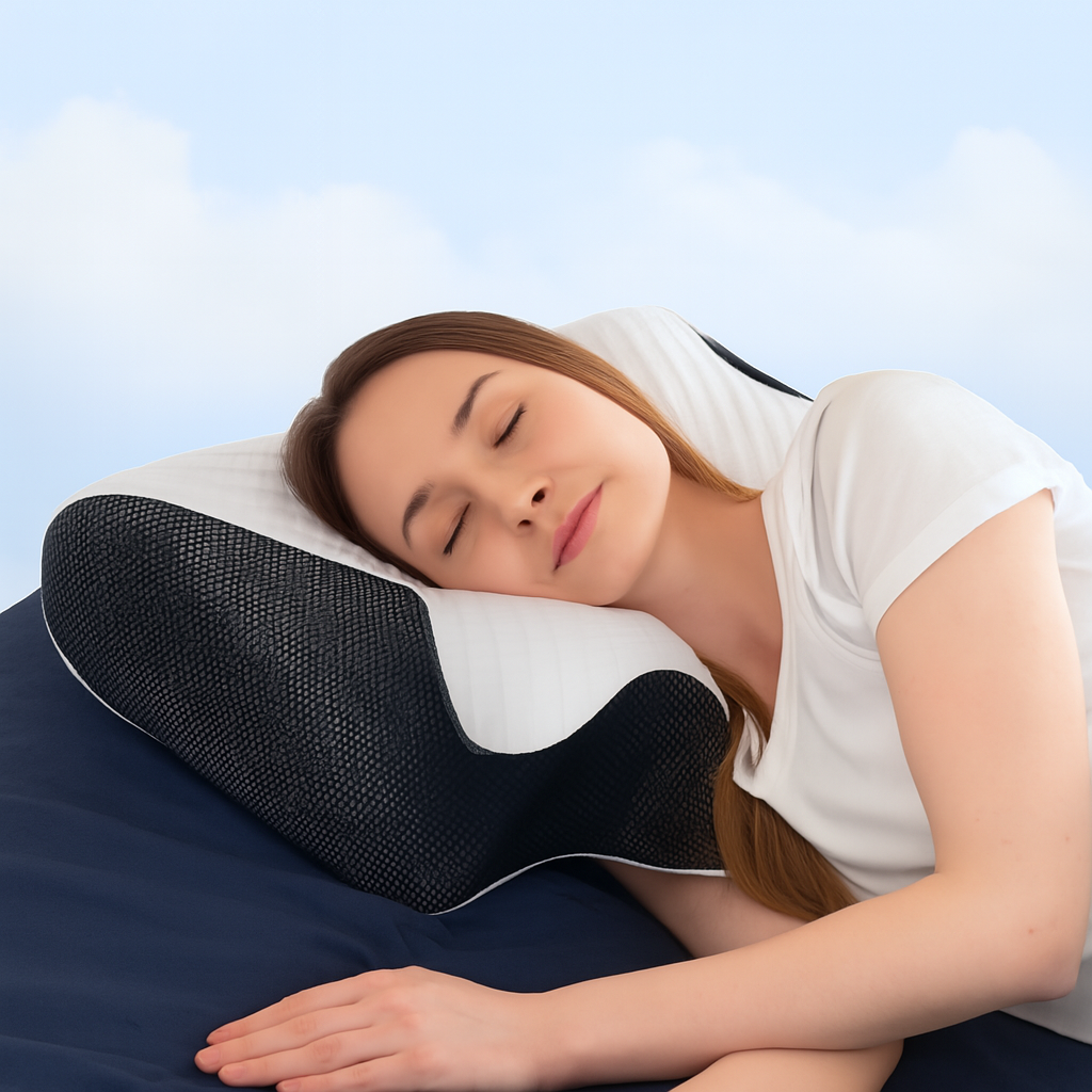 BowLift | Memory Foam Orthopedic Pillow for Sleeping in Any Position – Ergonomic Support for Neck and Shoulders, Breathable Cover