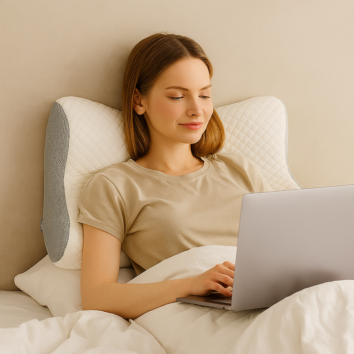 BowLift | Memory Foam Orthopedic Pillow for Sleeping in Any Position – Ergonomic Support for Neck and Shoulders, Breathable Cover