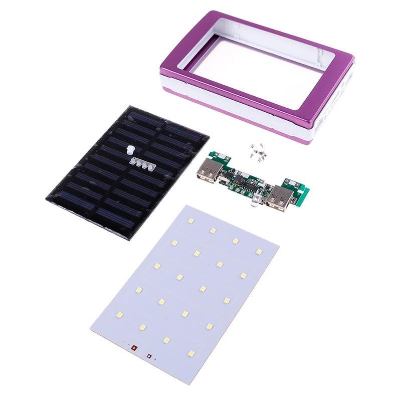 BowLift | Portable 5x18650 Powerbank  Pover Power Bank 18650 Solar Power Bank Case DIY Box Dual USB Kit Phone Charger Flashlight