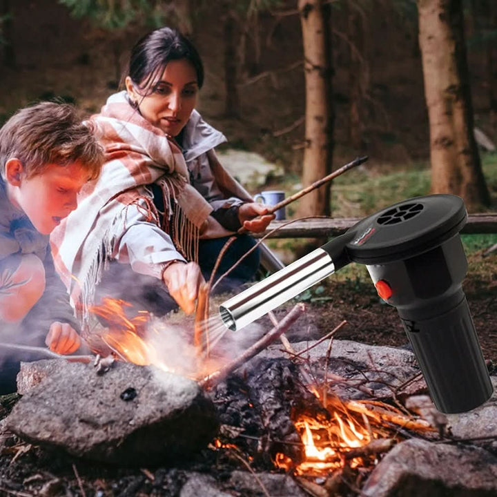 BowLift | Portable grill bellows made of aluminum for efficient lighting