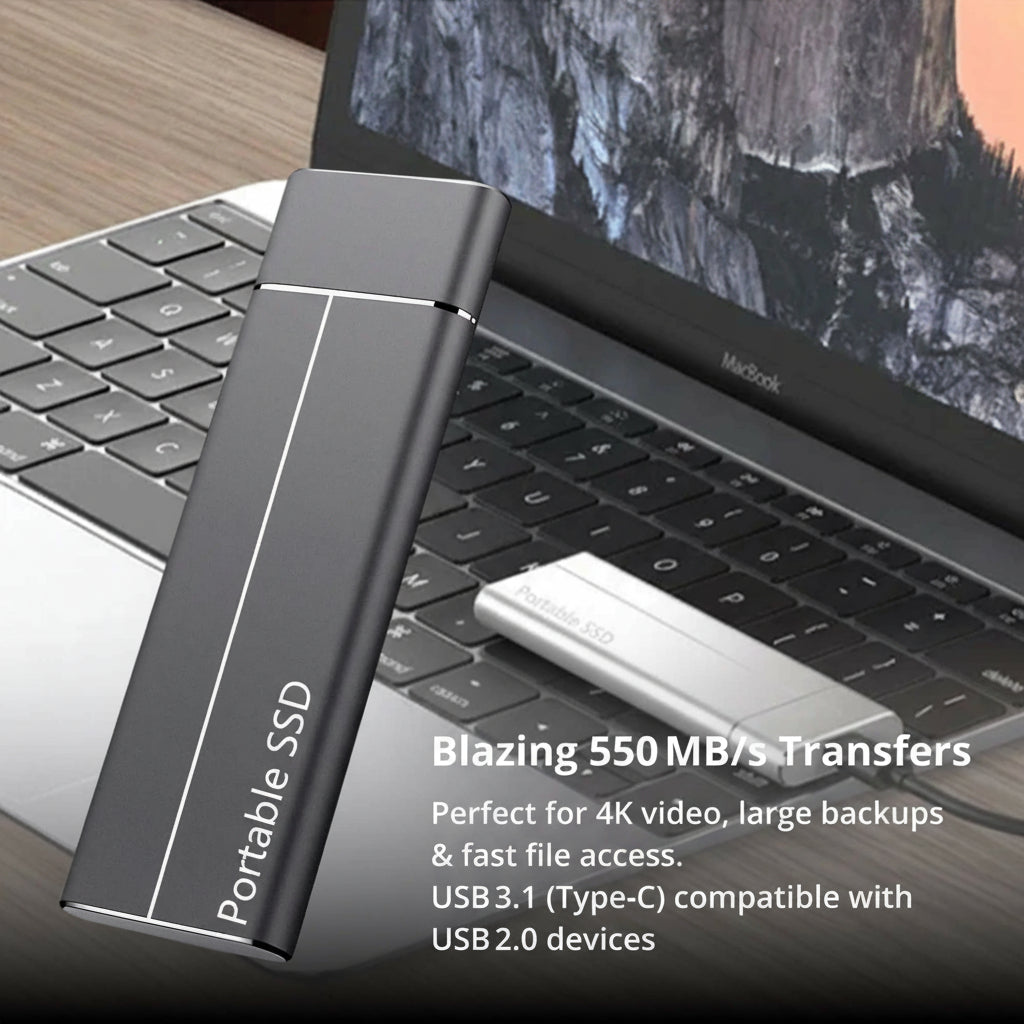 BowLift | Portable SSD for Large Storage – 5TB External Drive with Lightning-Fast Transfer Speeds