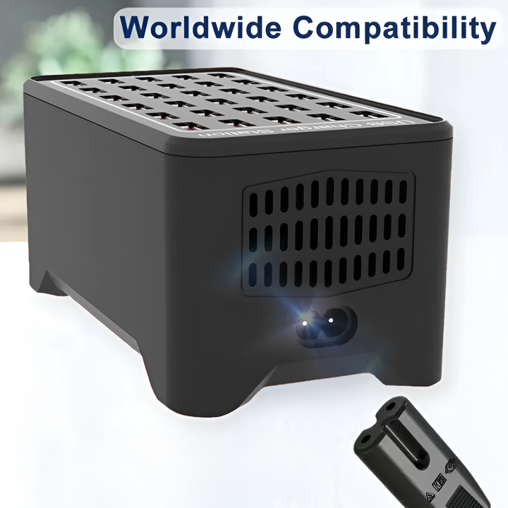 BowLift | PowerPort Pro – Universal Multi-USB Charging Station with 30 Ports (150W Output)