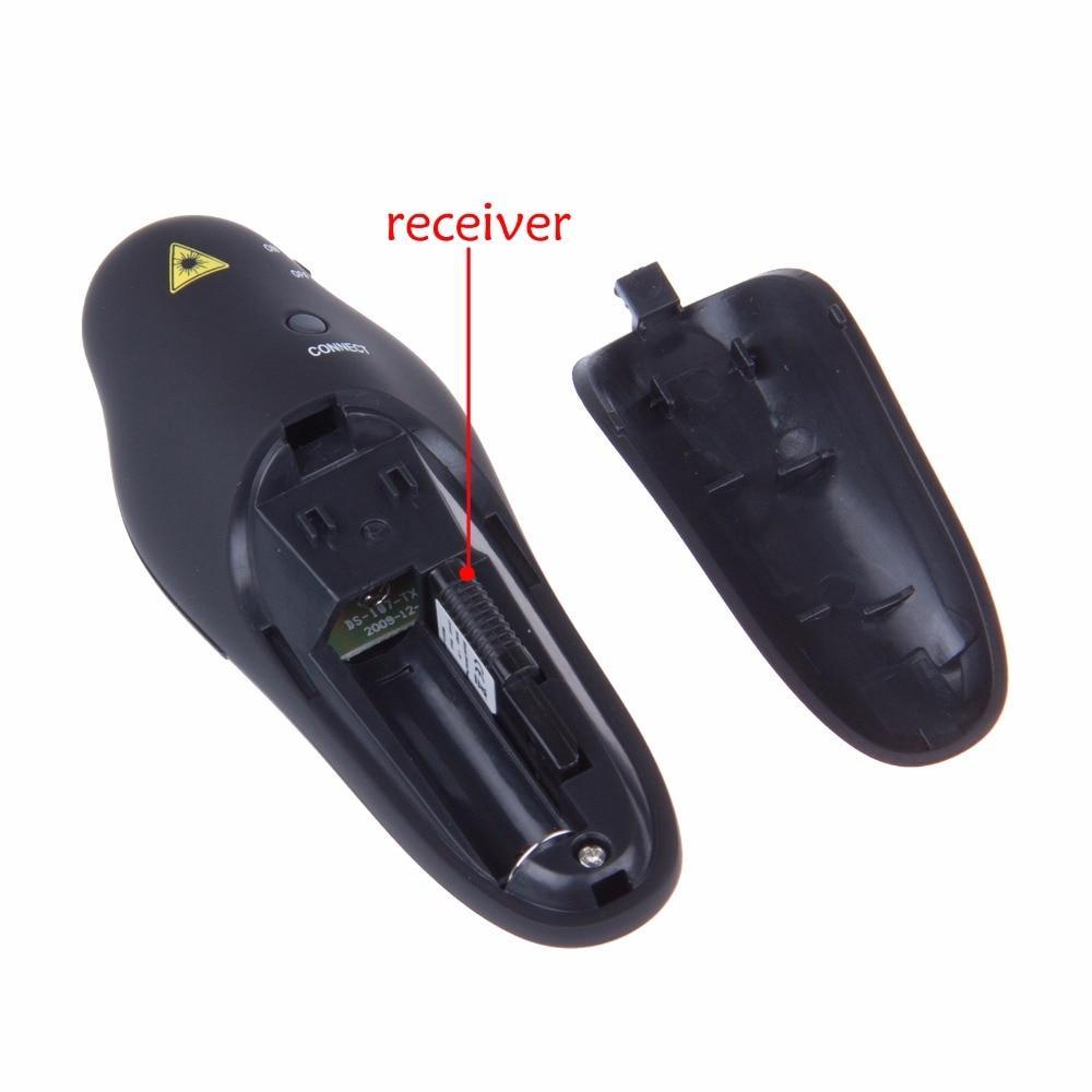 BowLift | 2.4GHz Wireless Presenter Red Laser Pointers Pen USB Receiver RF Remote Control Page Turn PPT Powerpoint Presentation