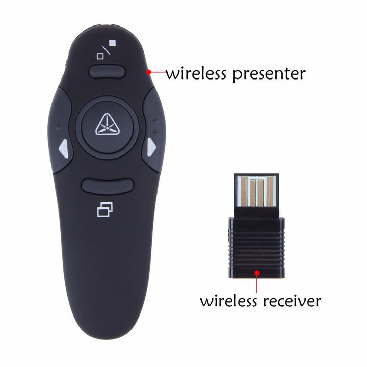 BowLift | 2.4GHz Wireless Presenter Red Laser Pointers Pen USB Receiver RF Remote Control Page Turn PPT Powerpoint Presentation