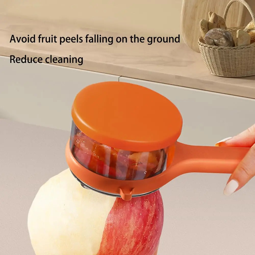 BowLift | Practical Peeler with Collection Container – clean peeling without waste