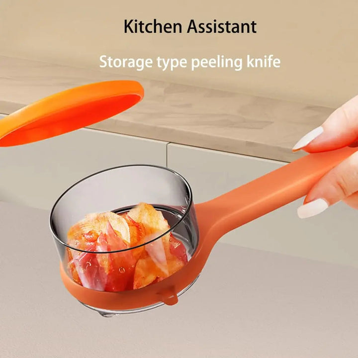 BowLift | Practical Peeler with Collection Container – clean peeling without waste
