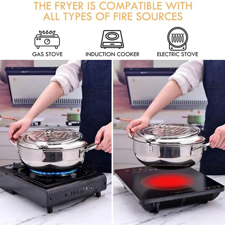 BowLift | Precision Stainless Steel Fryer – Perfect, Crispy Results