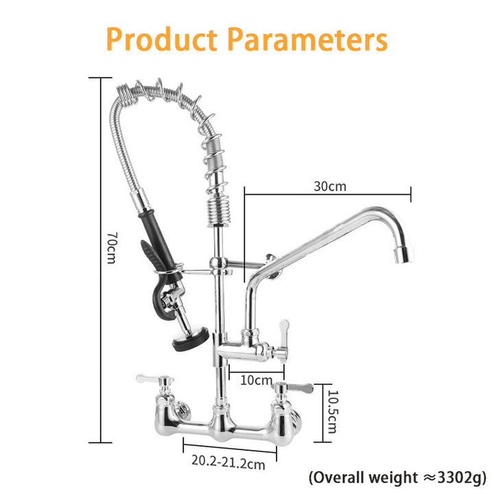BowLift | Commercial Kitchen Faucet, Restaurant And Hotel Faucet, High Pressure Hot And Cold Dishwashing Shower