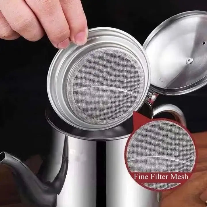 BowLift | Premium Stainless Steel Oil Filter – Safely store & reuse oil