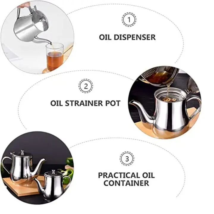 BowLift | Premium Stainless Steel Oil Filter – Safely store & reuse oil