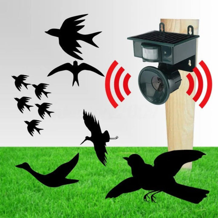 BowLift | TerraGuard – Weatherproof Solar Bird Repeller with PIR Motion Sensor & Natural Sound Deterrent