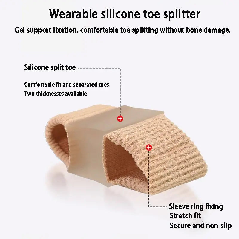 BowLift | Toe Separators for Bunions & Misalignment | Elastic Nylon + SEBS | Pain Relief & Posture Support