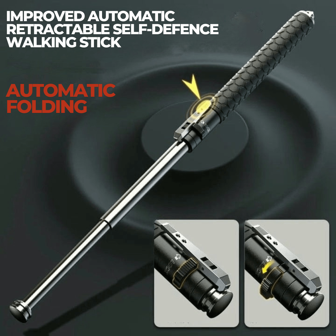 BowLift | Adjustable Hiking Stick Made of Alloy Steel with Anti-Slip Handle, Lightweight & Compact for Outdoor, Trekking, and Travel