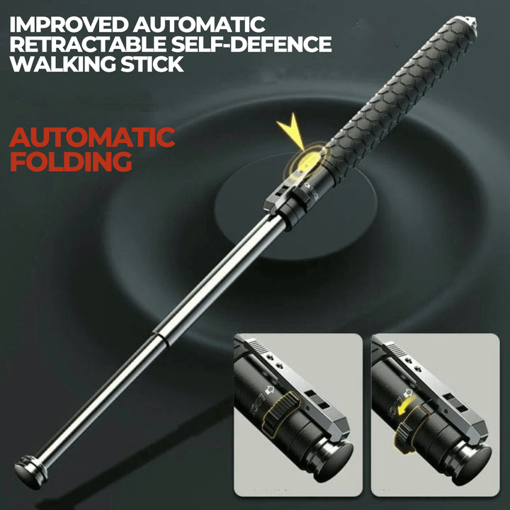 BowLift | Adjustable Hiking Stick Made of Alloy Steel with Anti-Slip Handle, Lightweight & Compact for Outdoor, Trekking, and Travel