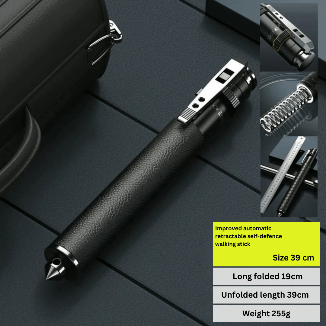 BowLift | Adjustable Hiking Stick Made of Alloy Steel with Anti-Slip Handle, Lightweight & Compact for Outdoor, Trekking, and Travel