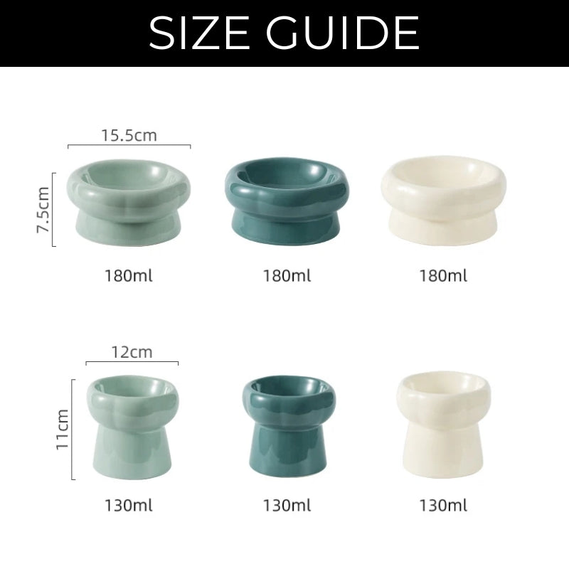 BowLift | Luna Ceramic Elevated Cat Bowls