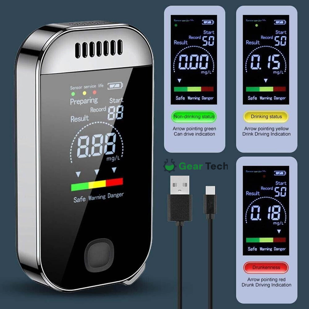 BowLift | Professional Breathalyzer Alcohol Meter | High-Precision, Contactless Design & Ideal for Home, Camping, or Safe Driving