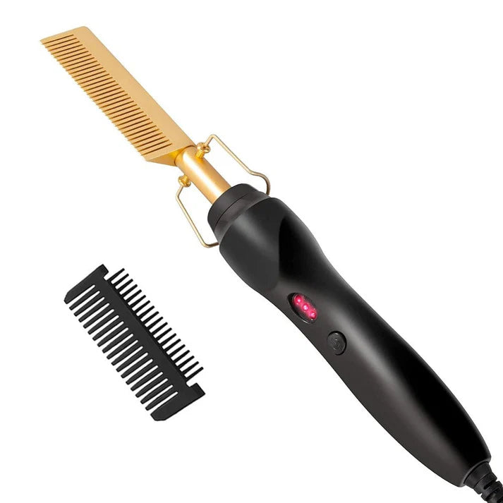 BowLift | Portable Hot Comb for Beard and Hair Styling with Fast Heating and Burn Protection