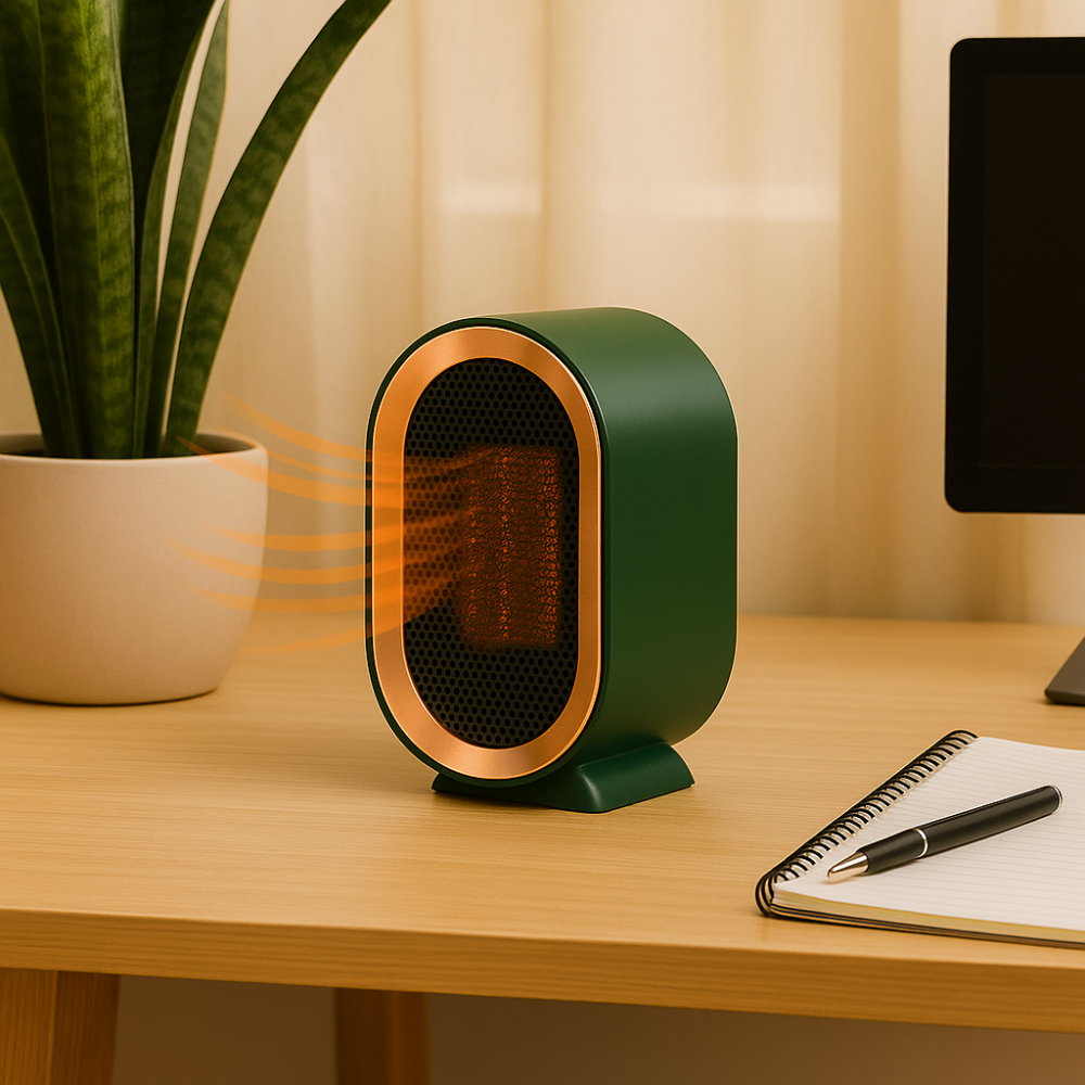 BowLift | Portable Electric Heater Energy-Efficient Ceramic Low Energy Consumption, Quiet and Compact for Rooms 21-30 m²