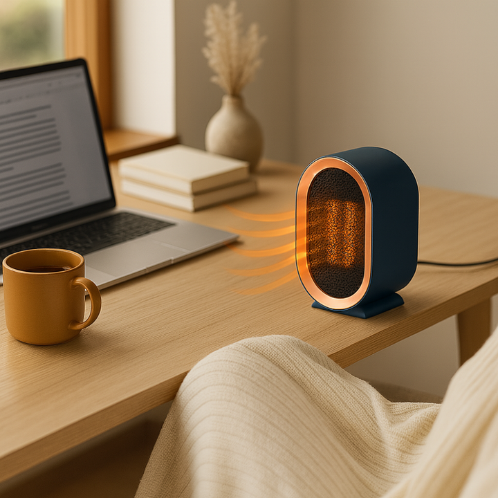 BowLift | Portable Electric Heater Energy-Efficient Ceramic Low Energy Consumption, Quiet and Compact for Rooms 21-30 m²