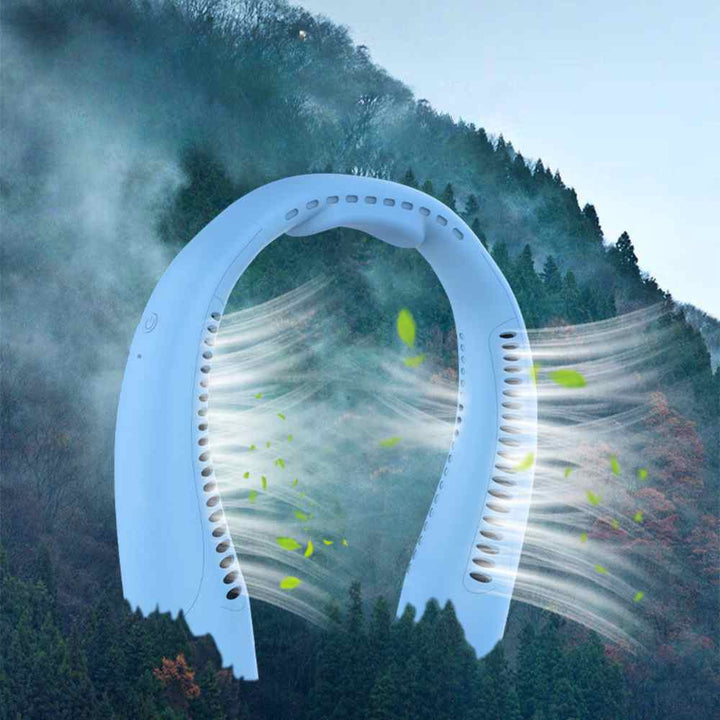 Bladeless Portable Neck Fan with 3 Speed Silent Cooling 4000 mAh Rechargeable | Bowlift