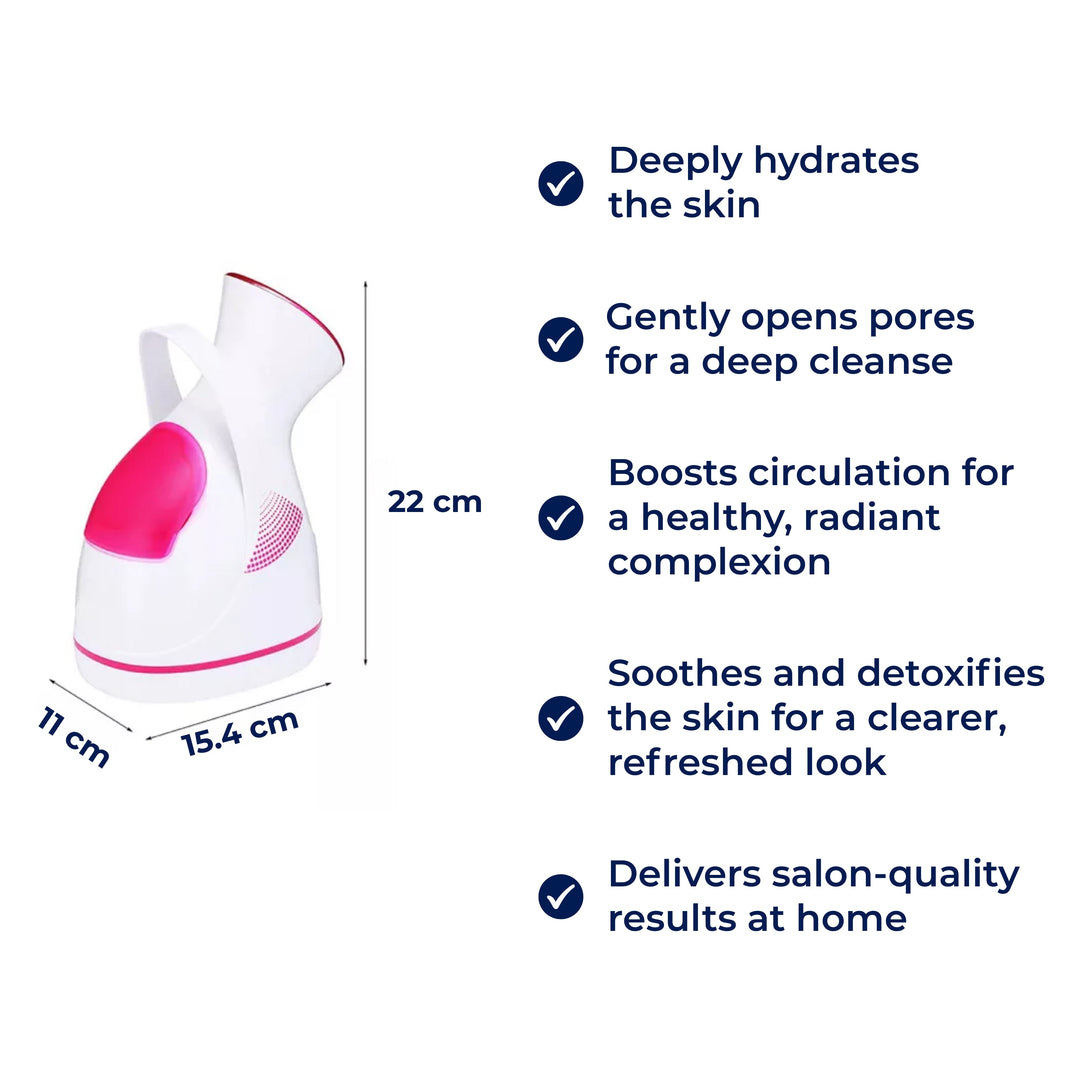 PureGlow | Professional Facial Steamer – Deeply Hydrates, Opens Pores, Boosts Circulation & Soothes Skin – Face Humidifier & Detox Tool Bowlift