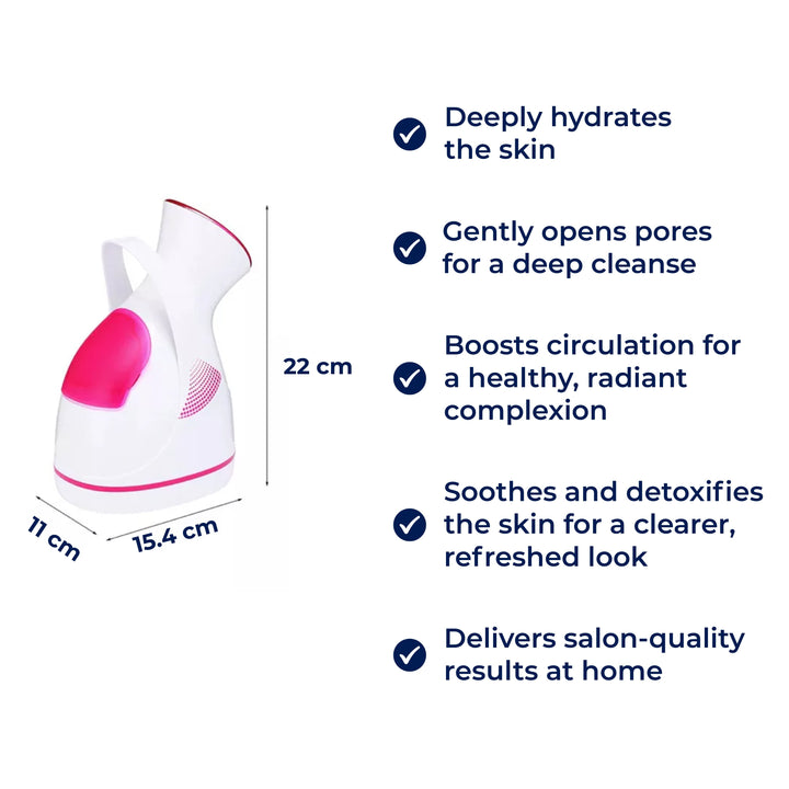 PureGlow | Professional Facial Steamer – Deeply Hydrates, Opens Pores, Boosts Circulation & Soothes Skin – Face Humidifier & Detox Tool Bowlift