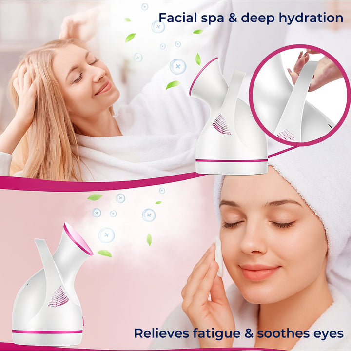 PureGlow | Professional Facial Steamer – Deeply Hydrates, Opens Pores, Boosts Circulation & Soothes Skin – Face Humidifier & Detox Tool Bowlift
