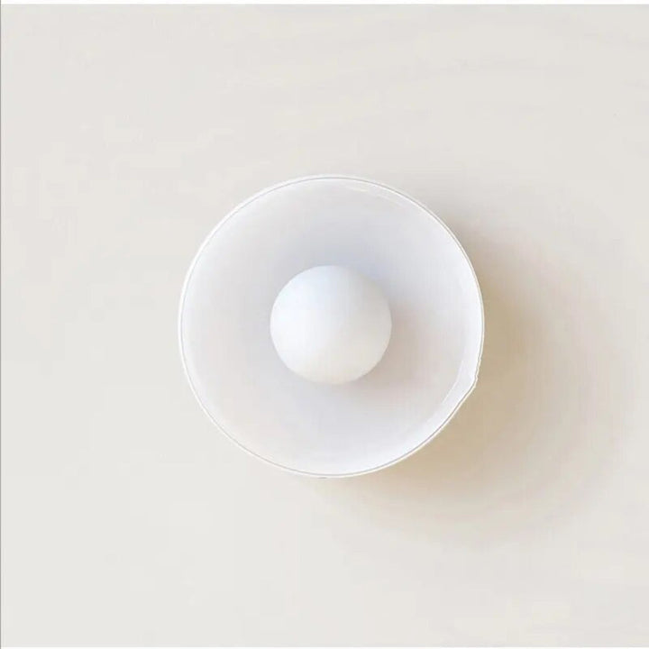 BowLift | PureGlow Minimalist Glass Ceiling Light – Scandinavian Flush Mount Fixture