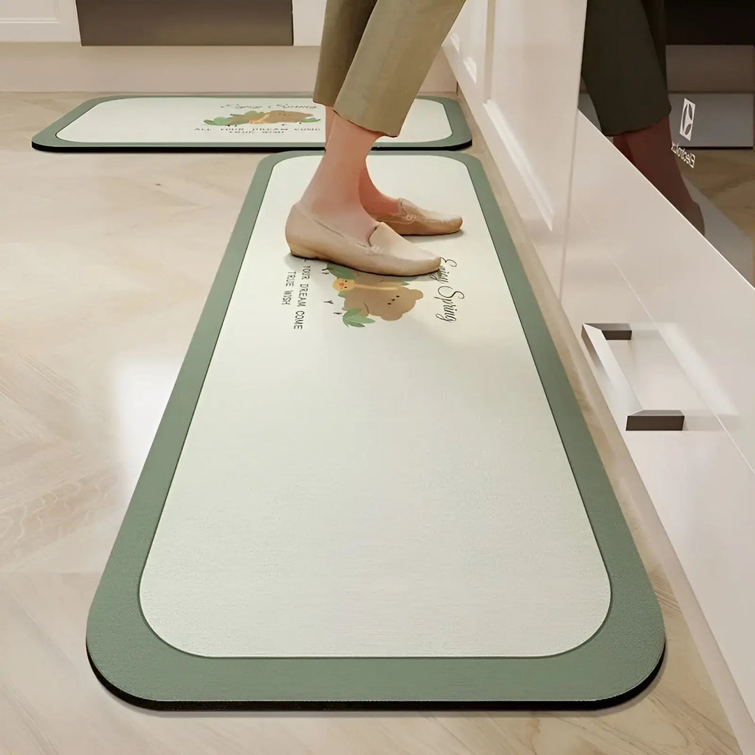 BowLift | Quick-Drying Non-Slip Kitchen Mat | Super Absorbent, Shock-Absorbing & Stylish for Safe Cooking Spaces