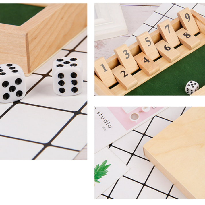 BowLift | "Shut The Box" game – Fun table math game for adults and children