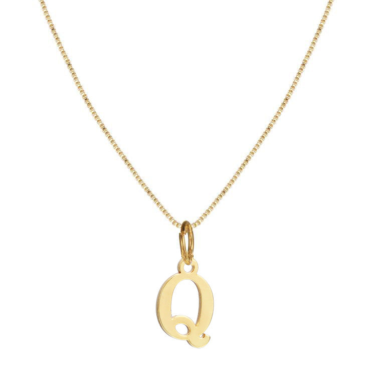 BowLift | 14k Minimal Serif Initial Necklace