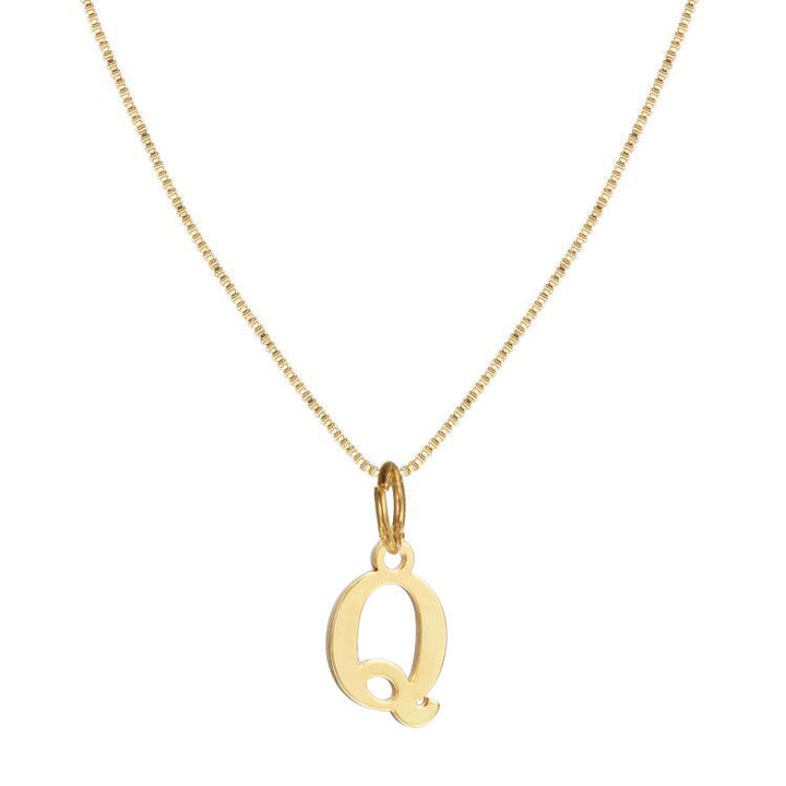 BowLift | 14k Minimal Serif Initial Necklace