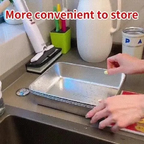 BowLift | Square Stainless Steel Storage Plate with Lid for the Kitchen