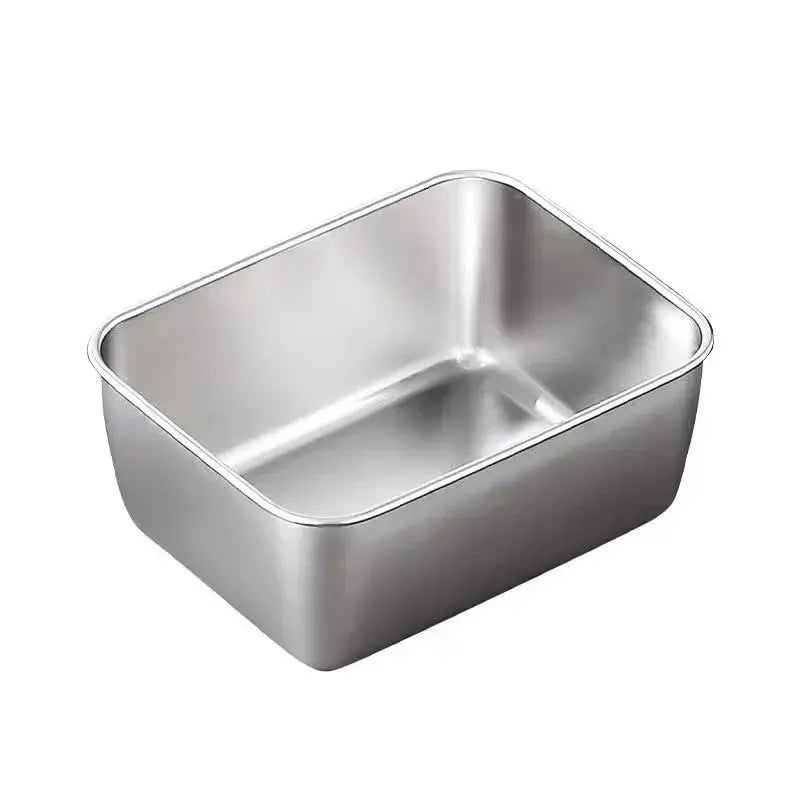 BowLift | Square Stainless Steel Storage Plate with Lid for the Kitchen