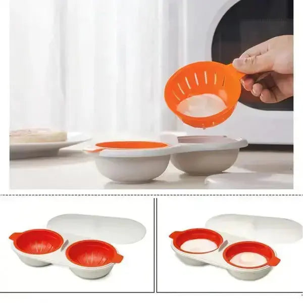 BowLift | Microwave Egg Cooker | Portable | Food-Grade Plastic | 24×11×6 cm