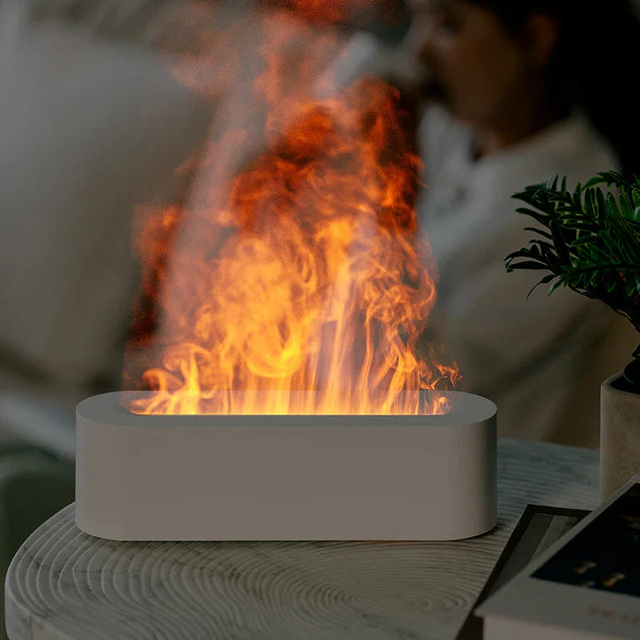 Flammen-Aroma-Diffuser mit 7 Farben | Luftbefeuchter