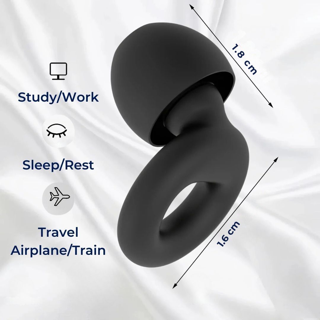 QuietGuard Earplugs Noise Reduction | Comfortable - for Sleep - Travel - Concerts - Swimming - Work Environments Bowlift