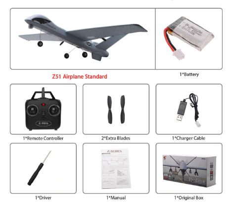 BowLift | RC Plane | Remote Control Plane Predator Z51