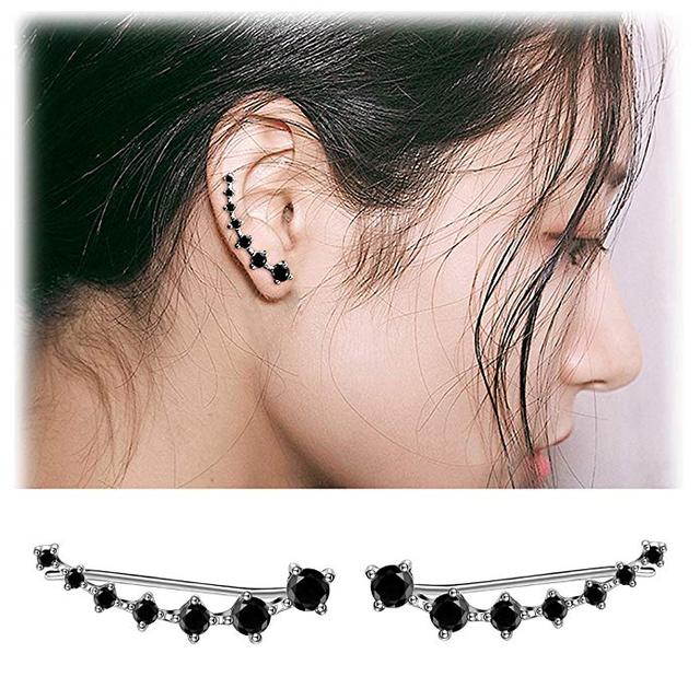 BowLift | Glamour | Shiny Zircon 925 Sterling Silver Earring